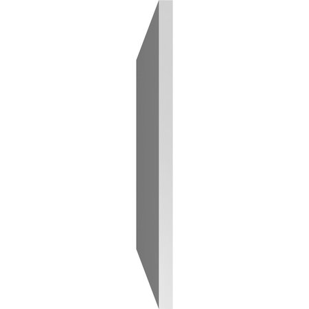 Ekena Millwork Vertical Surface Mount PVC Gable Vent: Non-Functional, w/ 3-1/2"W x 1"P Standard Frame, 28"W x 22"H GVPVE28X2201SN